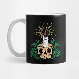 Skull Candle Holder Mug